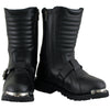 Xelement 1503 Men's Black 'Executioner' Leather Motorcycle Boots