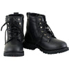 Xelement 1505 Men's 'Sprocket' Black Leather Advanced Lace-Up Motorcycle Boots