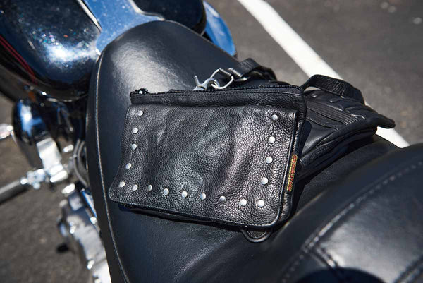 Hot Leathers CPS1011 Ladies Magnetic Clip Pouch with Studs