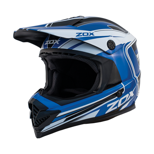 ZOX ST-1561C ‘Rush Jr' Lucid Blue Youth Motocross Helmet