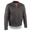 Milwaukee Leather-MLM1502-Men's Vented Scooter Leather Jacket with Cool Tec® Leather & Side Stretch