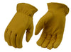 Xelement XG37545 Men's Yellow Lined Full Grain Deerskin Gloves