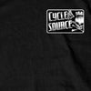 Hot Leathers CSM1015 Official Cycle Source Logo Black T-Shirt