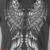 Hot Leathers GLD1507 Ornate Angel Wings Curvy Ladies T-Shirt