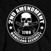Hot Leathers GMD2158 Men's '2nd Amendment America's Original Homeland Security' Long Sleeve Black T-Shirt