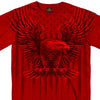 Hot Leathers GMS1482 Men’s Short Sleeve Upwing Eagle Red Cardinal T-Shirt