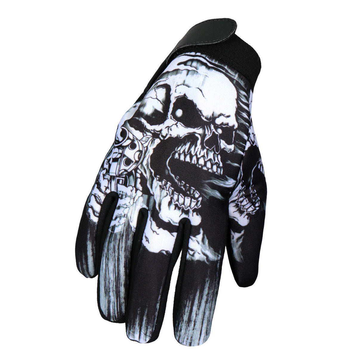 Hot Leathers Skeleton Mechanics Gloves - GVM2007XXL