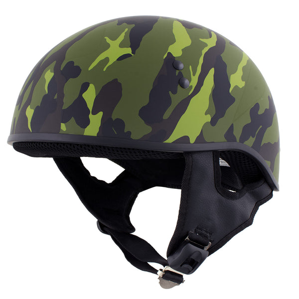 Hot Leathers HLD1049 Camo Matte' Matte Green Motorcycle DOT