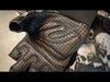 Hot Leathers GVM3009 Uni-Sex Black 'Ancient Skulls' Fingerless Leather