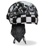 Hot Leathers HWH1115 Checkered Flags Headwrap