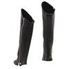 Milwaukee Leather LKL6755 Women's Black Leather Knee High Half Chaps with Zipper Entry