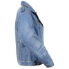 Milwaukee Leather MDL2000 Women's Blue Denim Jacket with Studded Spikes