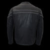 Milwaukee Leather ML1408 Men's Black 'Savage' Sporty Crossover Leather Jacket