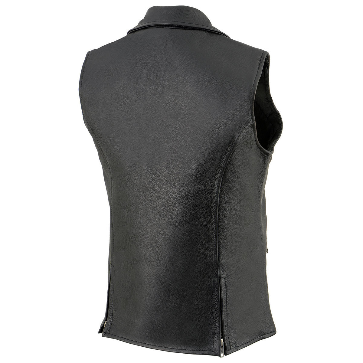 Milwaukee Leather MLL4521 Ladies Black Long Leather Vest with MC