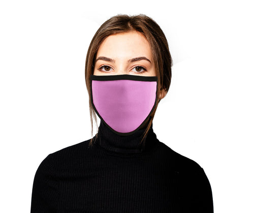 Milwaukee Leather MP7924FM Ladies 'Black and PInk' 100 % Cotton Protective Face Mask with Optional Filter Pocket