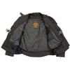 Milwaukee Leather MPL1954 Women's 'Studded Wings' Black Textile Moto Jacket