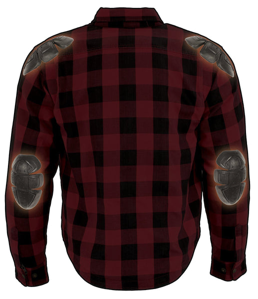 Milwaukee Performance MPM1631 Men's Armored Checkered Flannel Biker