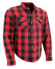 Milwaukee Performance MPM1631 Men's Armored Checkered Flannel Biker