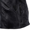 Milwaukee Motorcycle Clothing Company MV5020 Men's Black Motorcycle Leather Jacket with Scotter Collar