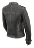 Milwaukee Leather SFL2840 Women's Black Sheepskin Leather Asymmetrical