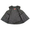 Milwaukee Leather SH1955 Ladies Black and Red Textile Vest with Wing Embroidery