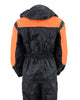 NexGen Ladies SH205101 Black and Orange Armored Hooded Water Proof Rain Suit