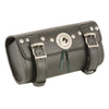 Milwaukee Leather SH49702 Black PVC ‘Double Buckle’ Studded Motorcycle Tool Bag