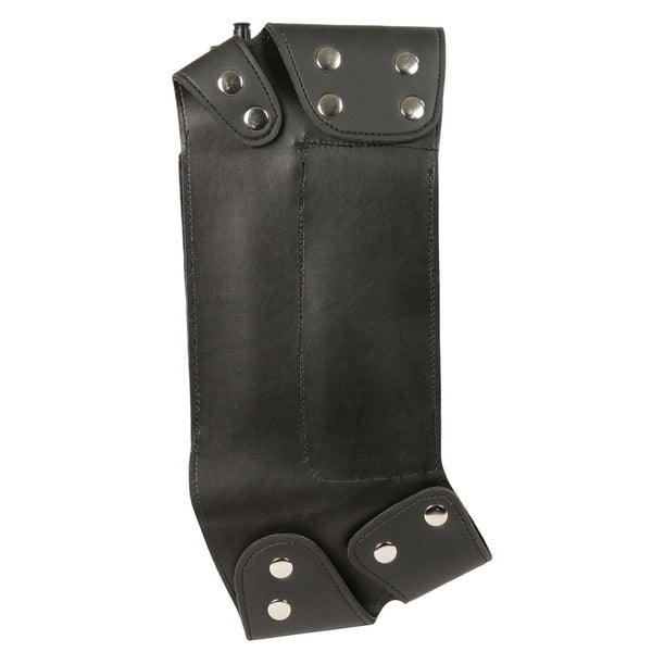 Milwaukee Leather SH591LF Black Left or Right Side Crash Bar Bag with Water Bottle Holder
