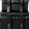 Hot Leathers TRA1007 2 Piece PVC Waterproof Studded Travel Bag 21X23X11