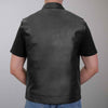 Hot Leathers VSM1039 Men's Black 'Conceal and Carry' Club Leather Vest