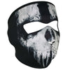 ZanHeadgear WNFM409 Neoprene Skull Ghost Full Face Mask Black and White