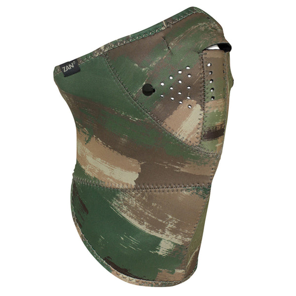 ZanHeadgear WNX128H3 Neo-X Half Mask with Bamboo Filter in a Brushed Camo Pattern