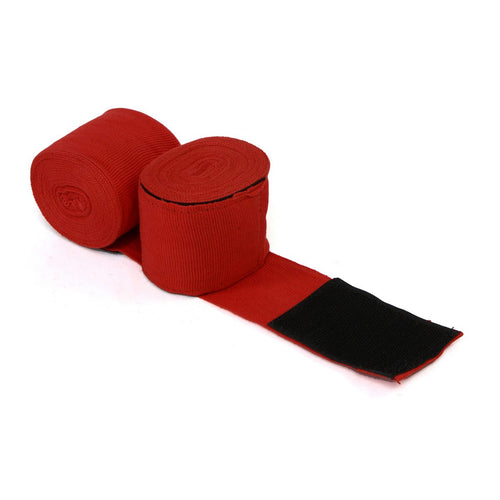 X-Fitness XF3003 Elastic Professional 180 inch Handwraps-RED