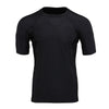 X-Fitness XFM7001 Men's Black Short Sleeve Compression Rash Guard Athletic Shirt- MMA, BJJ, Wrestling, Cross Training