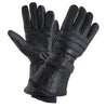 Xelement XG1227 Men's Black 'Gauntlet' Leather Gloves with Rain Cover