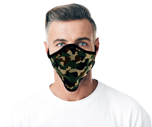 Xelement XS8006 'Camouflage Print' USA Made 100 % Cotton Protective Face Mask